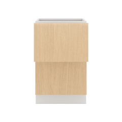 Modernform Cabinet Natural Oak 21" W X 34 1/2" H X 24" D  2 Drawer Base Cabinet