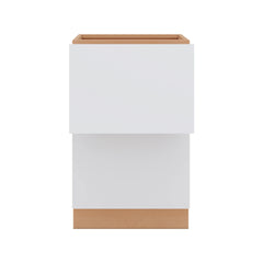 Modernform Cabinet Matte White 21" W X 34 1/2" H X 24" D  2 Drawer Base Cabinet