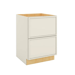 Modernform Cabinet Slim Dove White 24" W X 34 1/2" H X 24" D  2 Drawer Base Cabinet