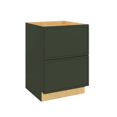 Modernform Cabinet Slim Sage Green 24" W X 34 1/2" H X 24" D  2 Drawer Base Cabinet