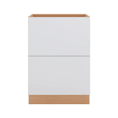 Modernform Cabinet Matte White 24" W X 34 1/2" H X 24" D  2 Drawer Base Cabinet