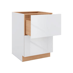 Modernform Cabinet Gloss White 24" W X 34 1/2" H X 24" D  2 Drawer Base Cabinet