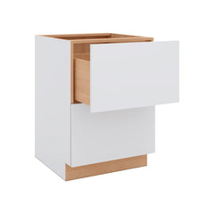 Modernform Cabinet Matte White 24" W X 34 1/2" H X 24" D  2 Drawer Base Cabinet