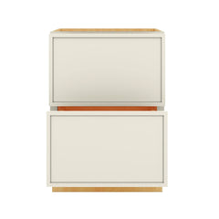 Modernform Cabinet Slim Dove White 24" W X 34 1/2" H X 24" D  2 Drawer Base Cabinet