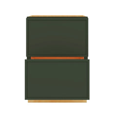 Modernform Cabinet Slim Sage Green 24" W X 34 1/2" H X 24" D  2 Drawer Base Cabinet