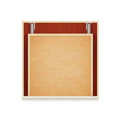 Modernform Cabinet Slim Dove White 24" W X 34 1/2" H X 24" D  2 Drawer Base Cabinet