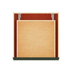 Modernform Cabinet Slim Sage Green 24" W X 34 1/2" H X 24" D  2 Drawer Base Cabinet