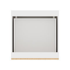 Modernform Cabinet Natural Oak 24" W X 34 1/2" H X 24" D  2 Drawer Base Cabinet