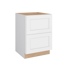 Modernform Cabinet White Shaker 24" W X 34 1/2" H X 24" D  2 Drawer Base Cabinet