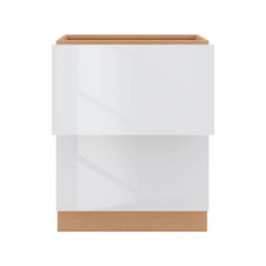 Modernform Cabinet Gloss White 27" W X 34 1/2" H X 24" D  2 Drawer Base Cabinet