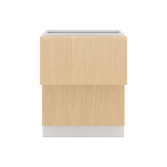 Modernform Cabinet Natural Oak 27" W X 34 1/2" H X 24" D  2 Drawer Base Cabinet