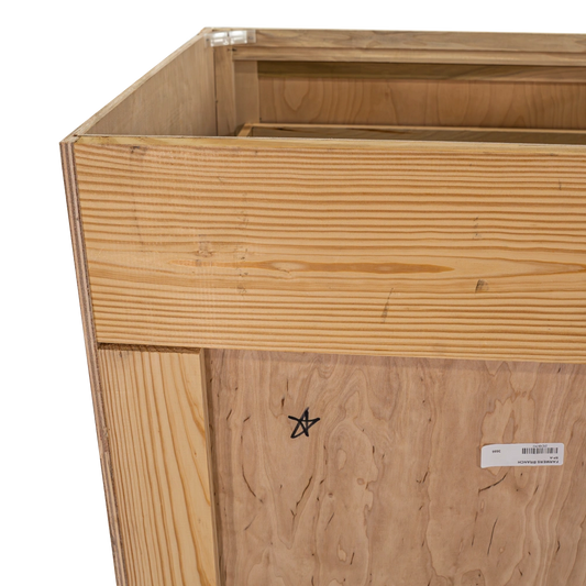 Kitchen Drawer Base Cabinet | Unfinished Poplar | Shaker Style | 30 in | 2 Drawer