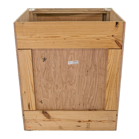 Kitchen Drawer Base Cabinet | Unfinished Poplar | Shaker Style | 30 in | 2 Drawer