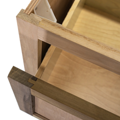 Kitchen Drawer Base Cabinet | Unfinished Poplar | Shaker Style | 30 in | 2 Drawer