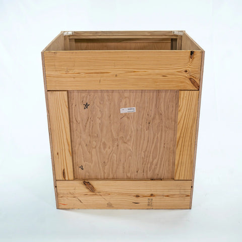 Kitchen Drawer Base Cabinet | Unfinished Poplar | Shaker Style | 36 in | 2 Drawer
