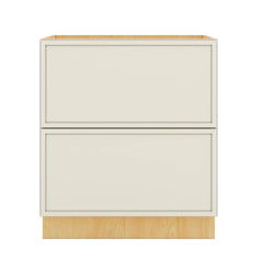 Modernform Cabinet Slim Dove White 30" W X 34 1/2" H X 24" D  2 Drawer Base Cabinet