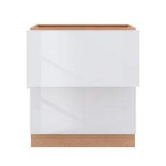 Modernform Cabinet Gloss White 30" W X 34 1/2" H X 24" D  2 Drawer Base Cabinet