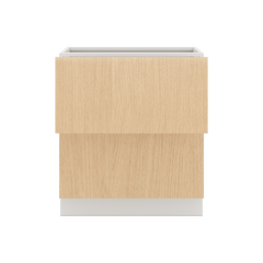 Modernform Cabinet Natural Oak 30" W X 34 1/2" H X 24" D  2 Drawer Base Cabinet