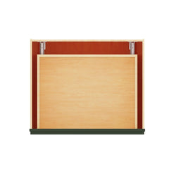 Modernform Cabinet Slim Sage Green 30" W X 34 1/2" H X 24" D  2 Drawer Base Cabinet