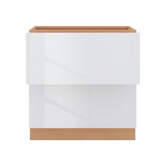 Modernform Cabinet Gloss White 33" W X 34 1/2" H X 24" D  2 Drawer Base Cabinet