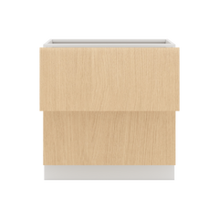 Modernform Cabinet Natural Oak 33" W X 34 1/2" H X 24" D  2 Drawer Base Cabinet