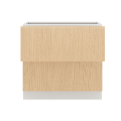 Modernform Cabinet Natural Oak 36" W X 34 1/2" H X 24" D  2 Drawer Base Cabinet