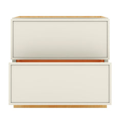 Modernform Cabinet Slim Dove White 36" W X 34 1/2" H X 24" D  2 Drawer Base Cabinet