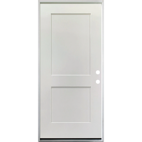 36 in. x 79 in. 2 Panel Primed 20 Min. Fire-Rated House-to-Garage Single Prehung Interior Door