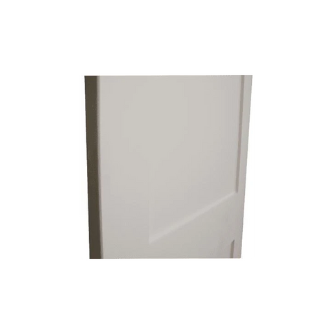 36 in x 96 in White Shaker 2-Panel Solid Core Primed MDF Interior Door Slab