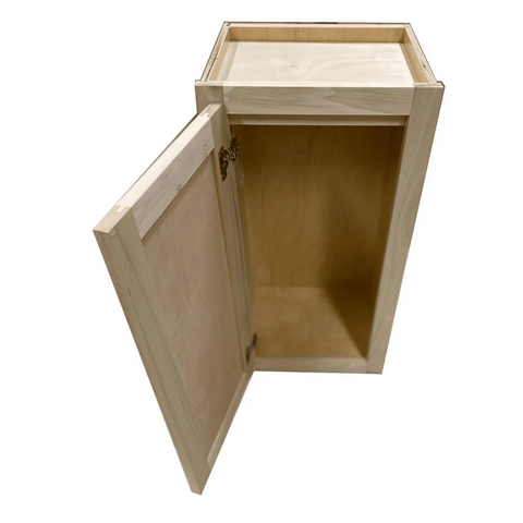 Kitchen Wall Cabinet | Unfinished Poplar | Shaker Style | 21x42x12 in