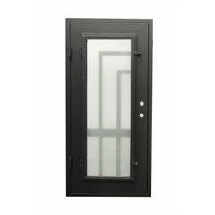 Oslo 3/0x6/8 Exterior Single Wrought Iron Prehung Door