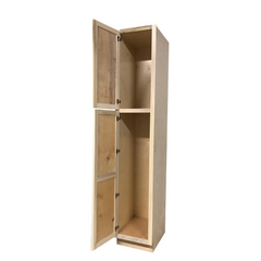 Kitchen Utility Pantry Cabinet | Unfinished Poplar | Shaker Style | 8' x 18" x 24"