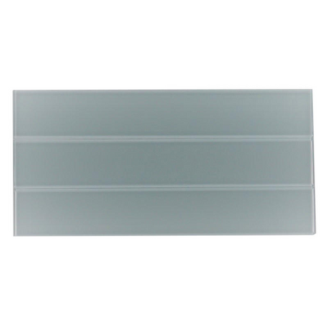 Vetro Crystal Blue Glass Mosaic Backsplash Subway Tile | 2"x12"