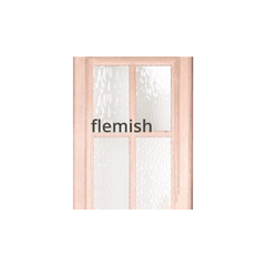 3/0x6/8 Exterior Mahogany Door Craftsman Style with 1/7 glass
