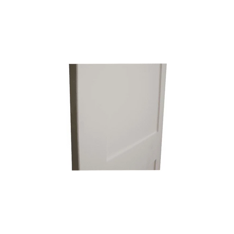 36 in x 80 in White Shaker 2-Panel Solid Core Primed MDF Interior Door Slab