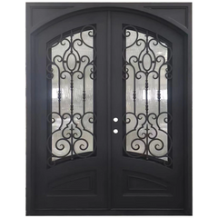 Cielo 6/0x8/0 Wrought Prehung Iron Exterior Door