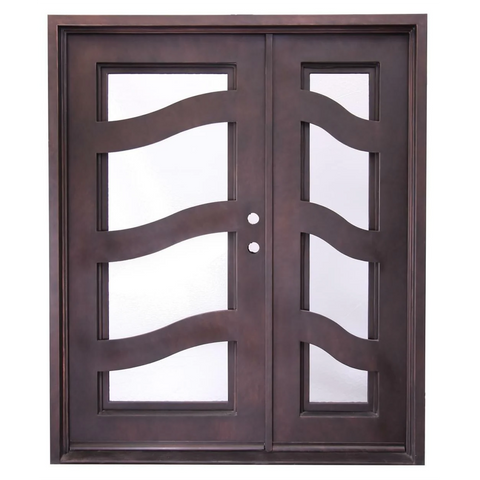 Encinitas 5/9x6/8 Wrought Iron Prehung Front Door