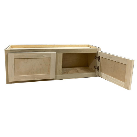 Kitchen Wall Cabinet | Unfinished Poplar | Shaker Style | 30x12x12 in.