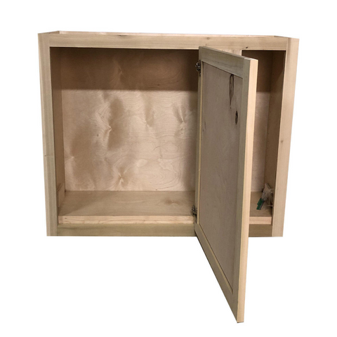 Kitchen Blind Wall Cabinet | Unfinished Poplar | Shaker Style | 36x30x12 in.