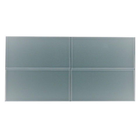 Vetro Crystal Blue Glass Mosaic Backsplash Subway Tile | 3"x6"