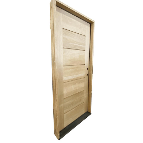 3/0x8/0 Horizontal Line Exterior Mahogany Door