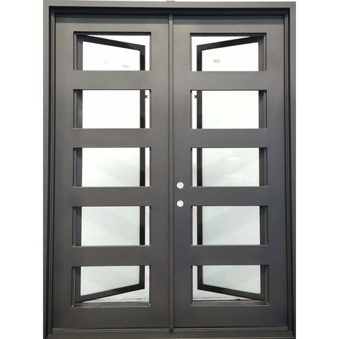 6/0x8/0 5 Lite Wrought Iron Exterior Door