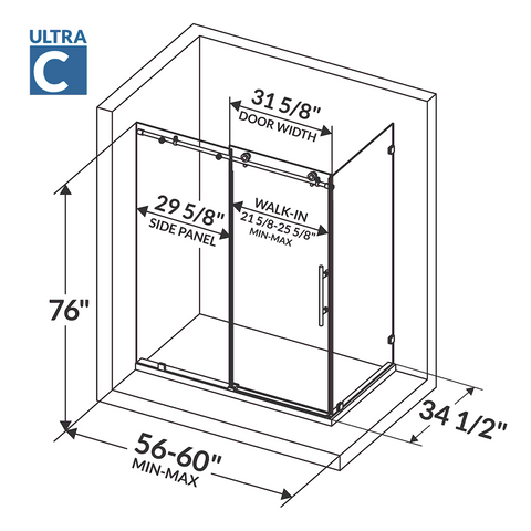 Onix+ by Royo Modern 24 in. Wall-Mount Anthracite Vanity Cabinet with Mirror