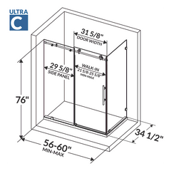 Onix+ by Royo Modern 24 in. Wall-Mount Anthracite Vanity Cabinet with Mirror