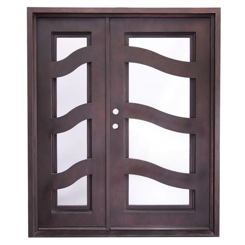 Encinitas 5/9x6/8 Wrought Iron Prehung Front Door