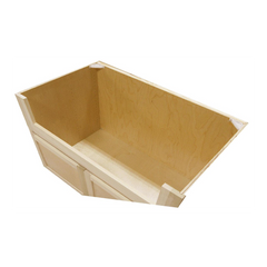 Apron Front Kitchen Sink Cabinet in Unfinished Poplar | Shaker Style | 36 in