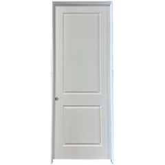 36 in x 96 in White 2-Panel Moulded Smooth Prehung Interior Door