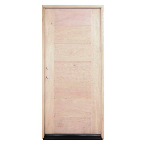 3/0x6/8 Exterior Mahogany Door Horizontal Line