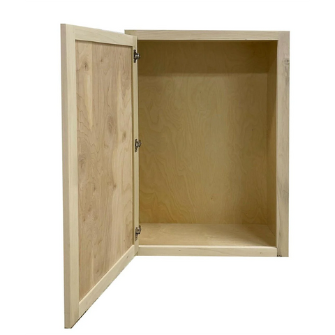 Kitchen Wall Cabinet | Unfinished Poplar | Shaker Style | 24 in x 42 in x 12 in