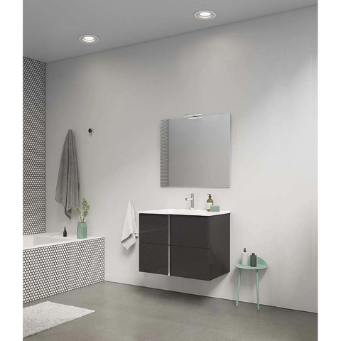 Onix+ by Royo Modern 32 in. Wall-Mount 2 Drawers Anthracite Vanity Cabinet